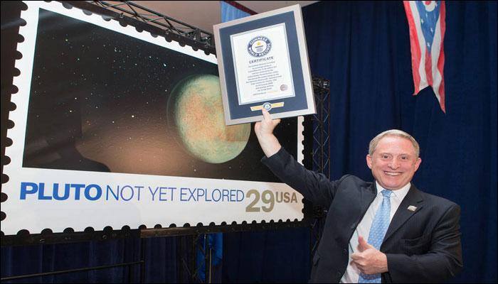 NASA's New Horizons postage stamp enters Guinness Book of World Records! - See pic