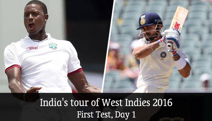 West Indies vs India, 1st Test, Day 1 — Dhawan, Kohli put up good show