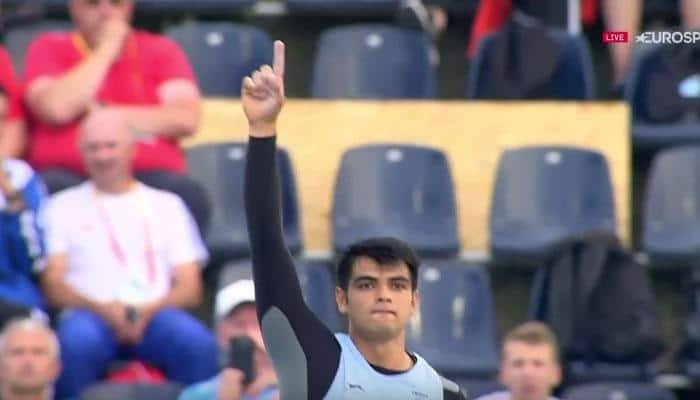 WATCH: HISTORIC! Neeraj Chopra sets U-20 Javelin record, becomes first Indian world champion in athletics