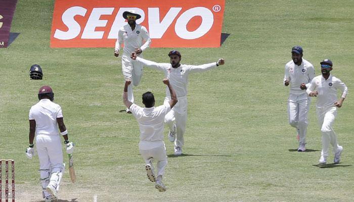 West Indies vs India: Statistical highlights — Records for Saha, pace pair Shami and Yadav