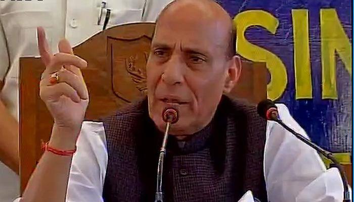 Rajnath Singh sends out stern message to Pakistan, says &#039;we don&#039;t need third party in Kashmir&#039;