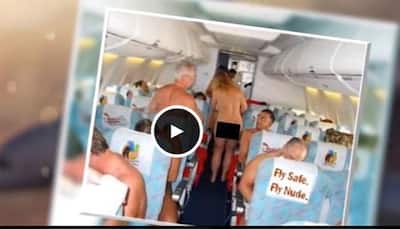 BIZARRE: On this flight, passengers go nude at 30,000 feet altitude – Watch viral video