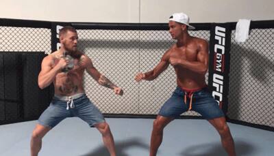Cristiano Ronaldo meets Conor McGregor in the ring – See what happened next!