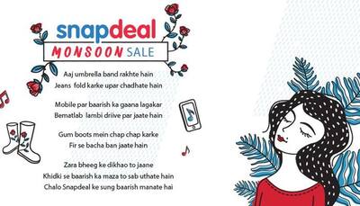 Snapdeal Monsoon sale kicks off; get upto 60% discount