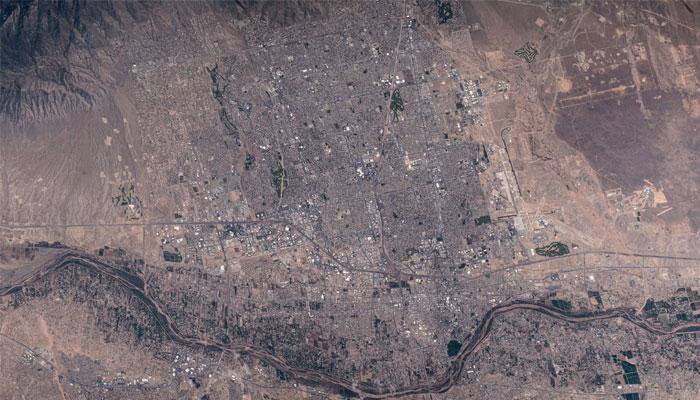 Watch: Jeff Williams shares spectacular view of Albuquerque, New Mexico from space!