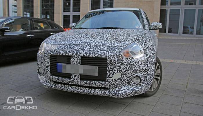 2017 new Suzuki Swift sheds heavy camouflage! Check out the spy pics