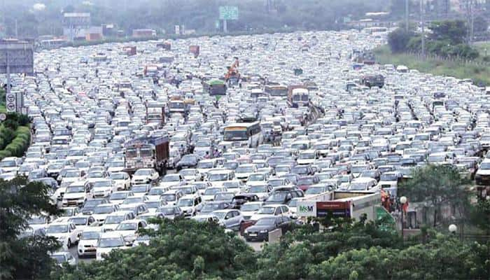 Evening showers bring Gurugram to a grinding halt