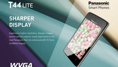 Panasonic launches T44 lite smartphone at Rs 3,199