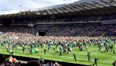SHOCKING FOOTAGE: Terrifying scenes from Hampden as fans invade pitch after Scottish Cup final