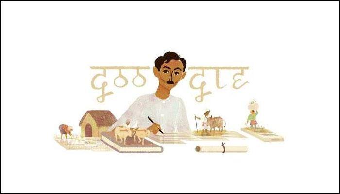 Google honours Munshi Premchand with a doodle on the writer's 136th birthday