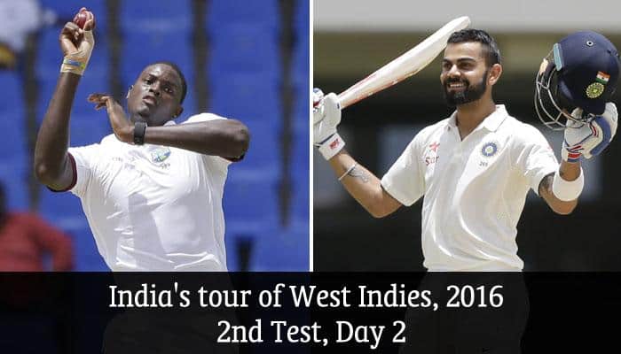 West Indies vs India, 2nd Test, Day 2 — KL Rahul ton consolidates India's position