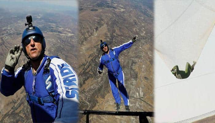 VIDEO: WHOA! Skydiver jumps from 25, 000 feet....WITHOUT parachute!