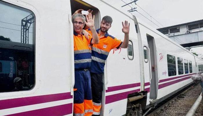 High-speed Talgo train from New Delhi set to arrive in Mumbai shortly