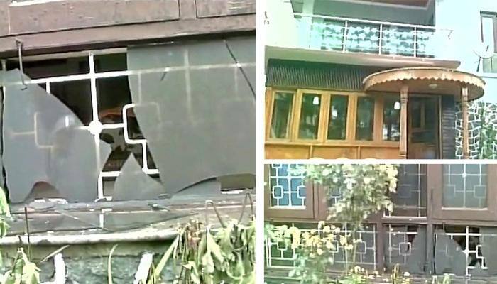 J&amp;K Minister Naeem Akhtar's house attacked with petrol bombs in Srinagar