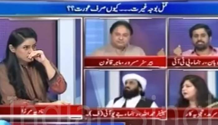 WATCH: Pakistan's Islamic cleric abuses woman panelist during news debate; video goes viral