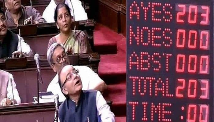 GST Bill finally gets Rajya Sabha nod; govt to announce its implementation roadmap today