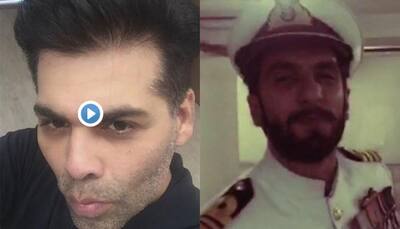 Video alert - Karan Johar pouts for ‘Rustom’ Akshay Kumar; Ranveer Singh, watch out!
