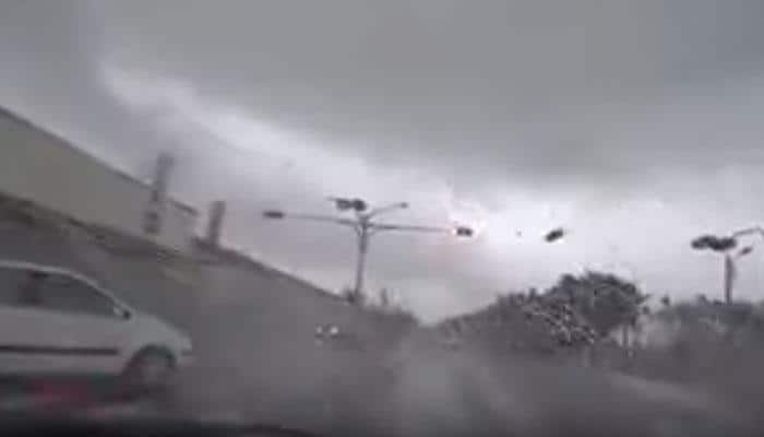 Frightening: Car blown away by powerful whirlwind during tornado – Watch what comes next