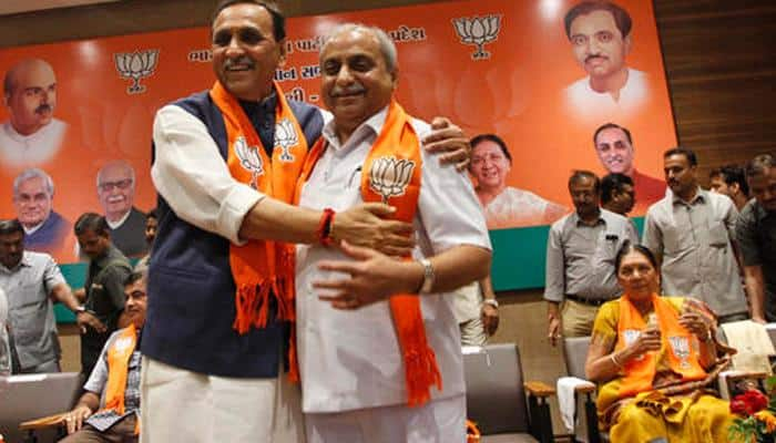 Vijay Rupani pips Nitin Patel to bag Gujarat CM post; says will make the state India&#039;s role model 