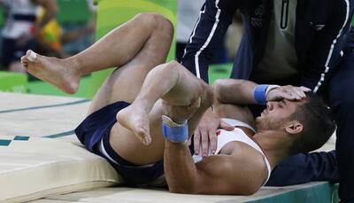 HORRIFIC LANDING: French gymnast breaks his leg during vault routine at 2016 Rio Olympics - WATCH