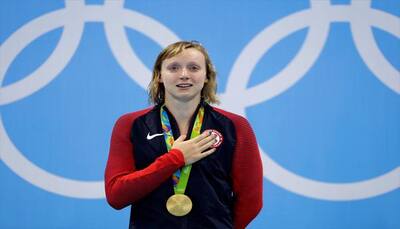 Rio Olympics: Katie Ledecky wins women`s 800m freestyle gold in world record 
