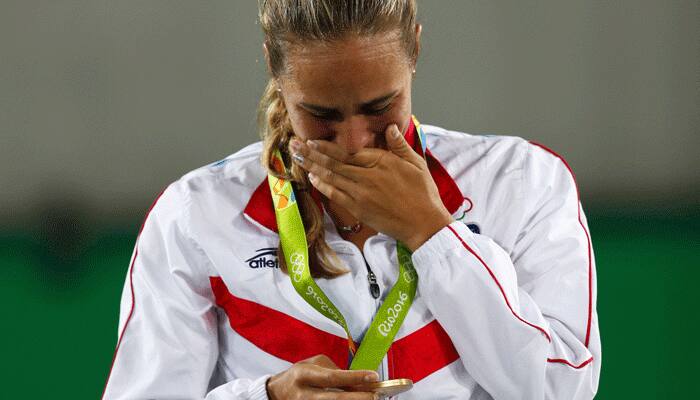 Rio Olympics: Tearful Monica​ Puig wins Puerto Rico's first ever gold
