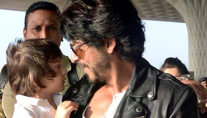 Shah Rukh Khan proves even fathers can feel first kick of child! AbRam&#039;s latest pic is proof