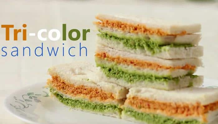 Independence Day treat: How to make &#039;Tricolor Sandwich&#039; at home! - Watch