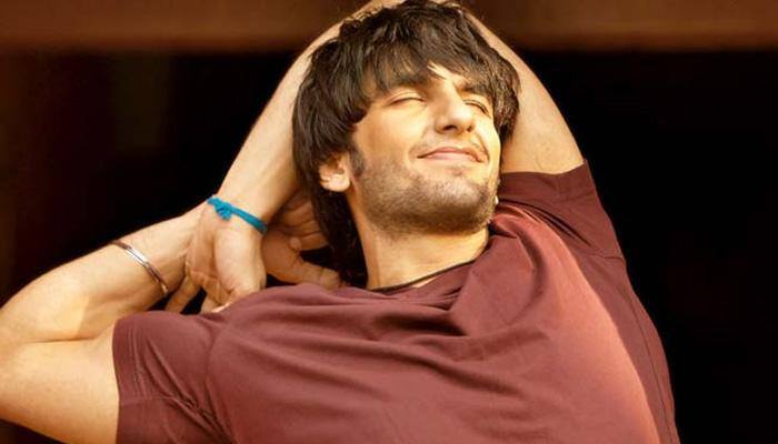 Red hot! Ranveer Singh strikes a pose with topless girls