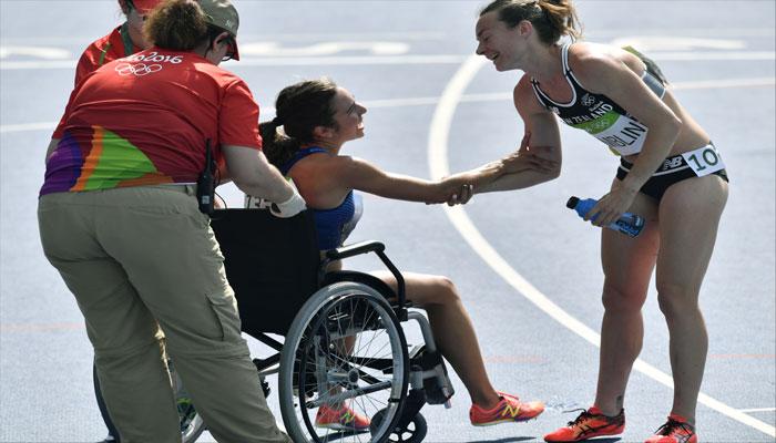 PHOTOS: Olympic Spirit! American runner Abbey D&#039;Agostino stops to help fallen athlete during 5,000 metre run 