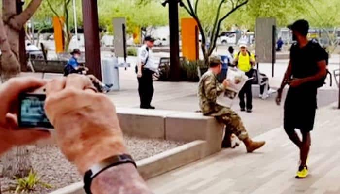 Mother's heartfelt reaction as soldier son surprises her at work after months away from home - Watch