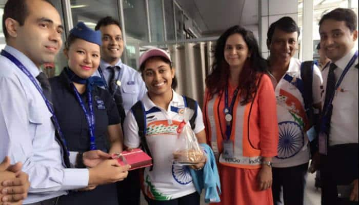 WATCH: BRILLIANT! This airline&#039;s touching gesture on Dipa Karmakar&#039;s arrival in Agartala 