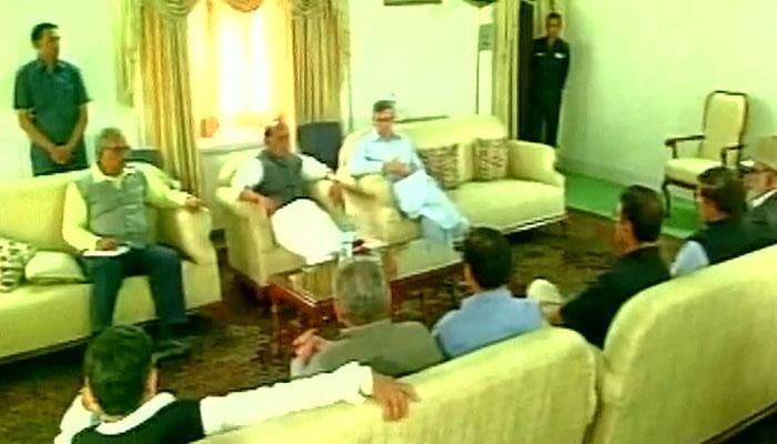 NC delegation meets Rajnath Singh, demands ban on pellet guns use in J&amp;K