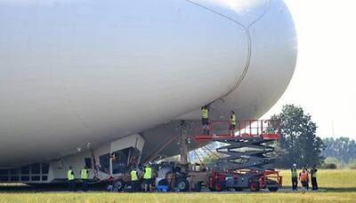 World's largest aircraft, Airlander 10, crashes during 2nd test flight - Watch