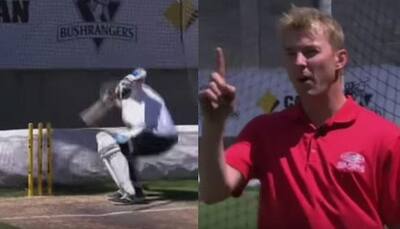 WATCH: OUCH! Brett Lee DESTROYS Piers Morgan in nets with BRUTAL deliveries, fractures rib