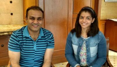 Virender Sehwag fulfills Sakshi Malik's desire to meet him; this tweet tells how GLAD he is