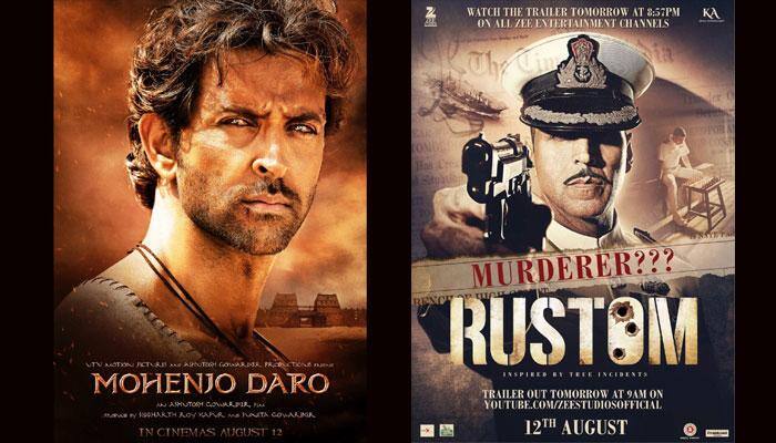 Akshay Kumar&#039;s &#039;Rustom&#039; vs Hrithik Roshan&#039;s &#039;Mohenjo Daro&#039;: Week two BO collections are out!