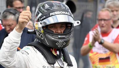 Belgian Grand Prix: Nico Rosberg beats Max Verstappen to grab pole position