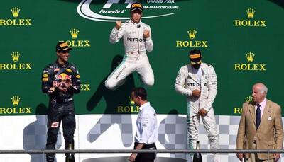 Belgian Grand Prix: Nico Rosberg cruises to victory at Spa, Lewis Hamilton third