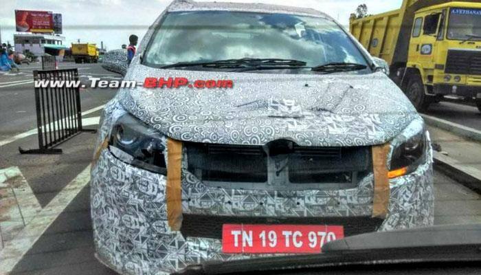 Mahindra’s upcoming MPV to challenge Innova Crysta spied up close