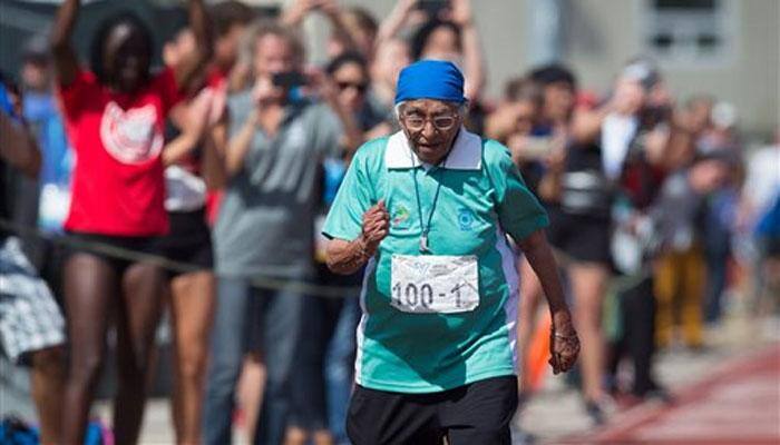RESPECT! 100-year-old Indian runner picks up gold with age defying sprint