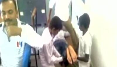 Chhattisgarh govt school teacher gets body massage from students - Video goes viral