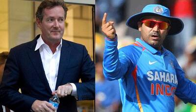 Piers Morgan challenges Viru! Bets 'England will win ODI World Cup before India wins an Olympic gold'