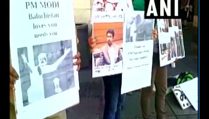 Baloch activists hold protest against Pakistan in Germany, say &quot;PM Modi Balochistan loves you&quot;