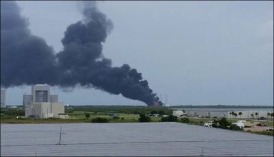 SpaceX's Falcon 9 rocket explodes at Cape Canaveral during test!