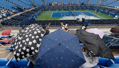 US Open 2016: Roof closed on Ashe as rain delays day 4 action