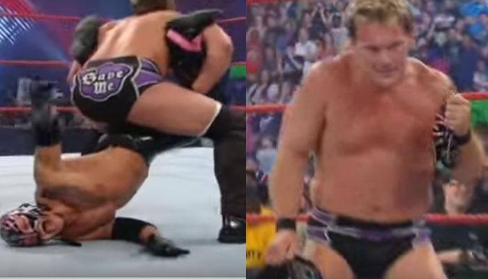 EPIC WWE FLASHBACK: When Chris Jericho took off Rey Mysterio's mask to reveal his identity!