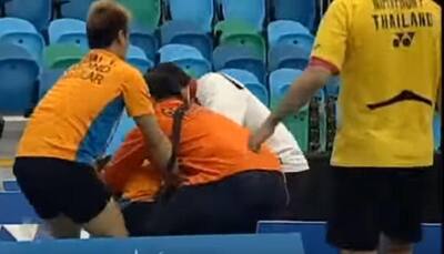 WATCH: CRAZY! Crowd stunned as badminton player beats up former doubles partner on court