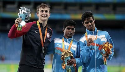 Double delight for India as Mariyappan Thangavelu wins gold and Varun Bhati bronze at Rio Paralympics