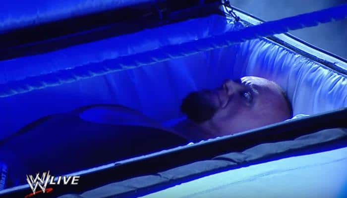 WATCH: SURREAL! Undertaker rises from coffin to attack Brock Lesnar